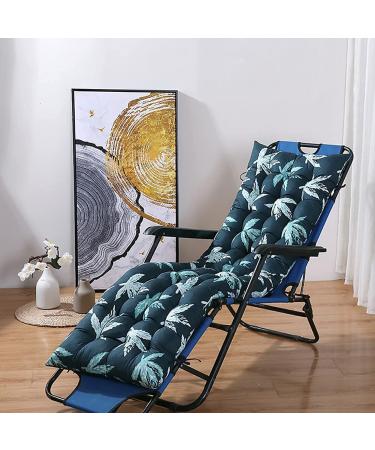 Non-Slip Practical Lounger Mat with Fixing Tie Comfortable Thick High-Backed Cushion for Indoor Outdoor Garden Patio Premium Cotton Lounger Pad
