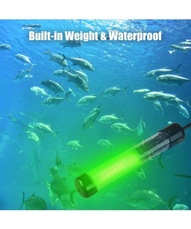 12V 14W 30W 180 LED Submersible Fishing Light for Night Fishing - Green | Underwater Fish Finder Lure Bait Boat Shrimp Squid Lamp - Buy Online on GoSupps.com