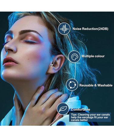 Pteanecay High Fidelity Concert Earplugs for Concerts Musicians Earplugs for Noise Reduction 24Db Advanced Filter 2 Pairs(Black) Easy Install Easy to Use - Buy Online on GoSupps.com