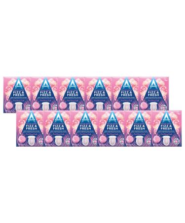Astonish Special Aromatic Edition Toilet Bowl Fizz & Fresh Deep Cleaning Foam Action Tabs Pink Peony Fresh Scent 8 Tablets 12 pack