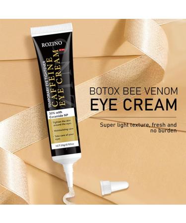 Caffeine Eye Cream for Dark Circles & Puffiness Hydrating Under Eye Treatment with Ceramides Coconut Oil Fights Fine Lines Lightweight Formula (0.7OZ) 0.7 Ounce (Pack of 1) - Buy Online on GoSupps.com