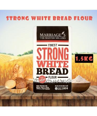Marriages Flour Pick N Mix | Choose From 5 Flavours | Strong White Bread Plain-White Self Raising-White Strong-Stoneground Moulsham-Strong Malted - Pack of 4 - Buy Online on GoSupps.com