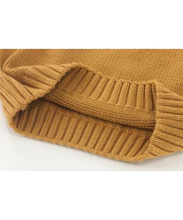 KISLOVE Kids Ribbed Knit Sweater - Yellow Knitted Jumper for Toddlers - Buy Online on GoSupps.com