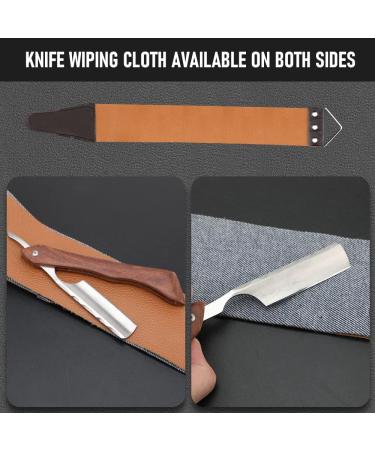 Stainless Steel Cut Throat Razor Kit for Men - Single Edge Shaving Blades Ideal for Barber, Home & Salon Use - Straight Razor Gift Set - Buy Online on GoSupps.com
