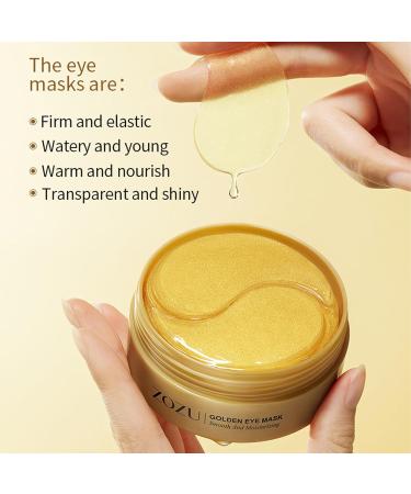 Deepmind 60 Pcs 24K Gold Under Eye Patches - Reduce Dark Circles & Puffiness Smooth Wrinkles with Collagen & Hyaluronic Acid - Moisturizing Eye Masks for All Skin Types - Buy Online on GoSupps.com