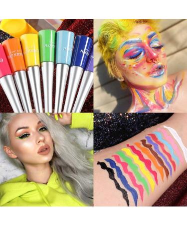 Shop Liquid Eyeliner - Fast Drying Waterproof Highly Pigmented Gel in Candy Colors | Premium Non-Flaking Eyeliner (White) for Stunning Eye Looks - Buy Online on GoSupps.com
