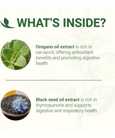 HIIHONE Oil of Oregano Softgels - Oil of Oregano with Black Seed Oil Formulated with Carvacrol 165mg & Thymoquinone 240 Softgels (2 Packs) - 120 Days Supply - Buy Online on GoSupps.com