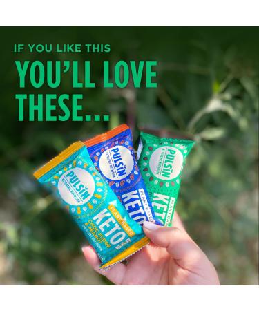 Pulsin Mint Chocolate Keto Bar - 18 x 50g | Gluten-Free Low-Calorie Natural Snack | Palm Oil & Milk-Free - Buy Online on GoSupps.com