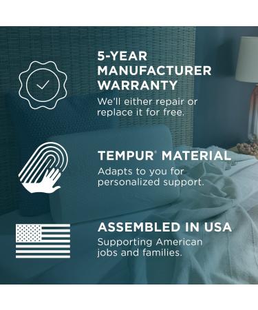 Tempur-Pedic TEMPUR-Ergo Neck Pillow - Firm Support, Medium Profile, White - Buy Online on GoSupps.com