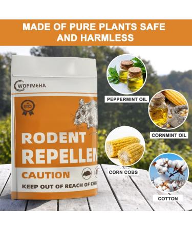 ANEWNICE Rodent Repellent with Wofimeha Peppermint Oil - 8 Pack Natural Rat & Mouse Repellent for Indoor/Outdoor Use - Buy Online on GoSupps.com