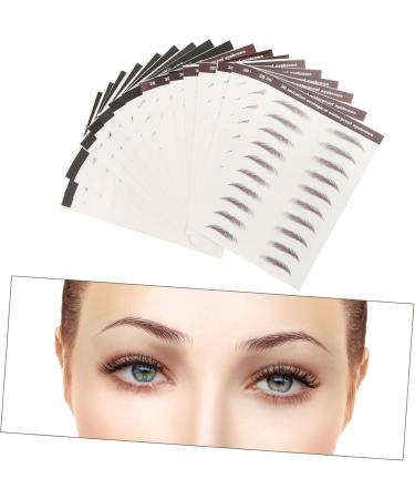 Balacoo Brow Stencils 18pcs Eyebrow Stickers Waterproof Eyebrow Sticker Eyebrow Transfer Stickers Semi-permanent Tool 3d - Buy Online on GoSupps.com