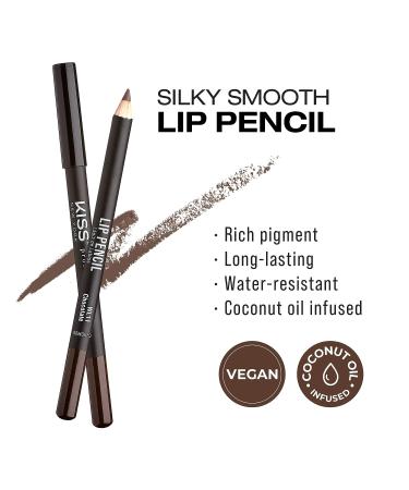 kiss new york Professional Slim Lip Pencil - Creamy Soft Lip Liner in Chocolate - Buy Online on GoSupps.com