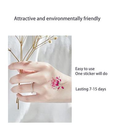 Waterproof Temporary Tattoo Stickers - Butterfly & Flower Designs for Women - Buy Online on GoSupps.com