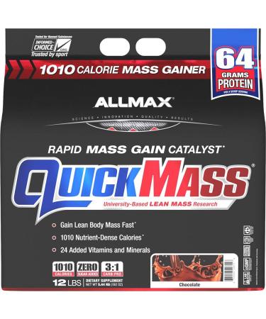 ALLMAX Nutrition QuickMass (Chocolate, 12 Pound)