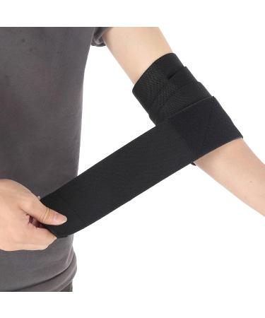 Uxsiya Adjustable Elbow Protector Brace | Breathable Compression Sleeve for Sports - Black - Buy Online on GoSupps.com