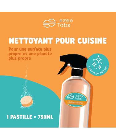 EzeeTabs Kitchen Cleaner Set - Cleaning Tablets for Microplastic-free Biodegradable and Vegan Cleaning Products - 2 x Cleaner with Degreasing Power - Buy Online on GoSupps.com