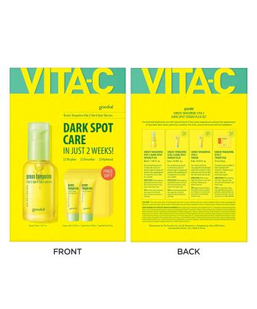 Goodal Green Tangerine Vitamin C Dark Spot Facial Serum+ for Sensitive Skin | Dark Spot Treatment, Anti-Aging, Acne Scars, Fine Lines, Hyperpigmentation & Dark Circles - Kit 1 - Buy Online on GoSupps.com