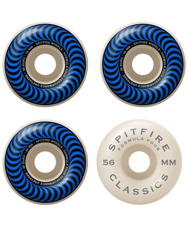 Spitfire Skateboard Wheels F4 Classics 99A Blue/White 56mm