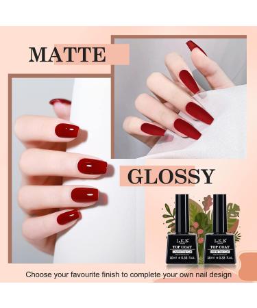 LKE Gel Nail Polish Kit with 72W UV Lamp | 6 Classic Red Colors | Glossy & Matte Top/Base Coat | Manicure DIY Set for Women - Buy Online on GoSupps.com
