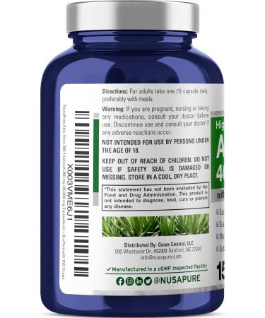NusaPure Aloe Vera 40 000mg Per Veggie Caps - 150 Count - Aloe Vera Gel Supplement - Extract 200:1 Vegetarian Non-GMO Bioperine - Buy Online on GoSupps.com