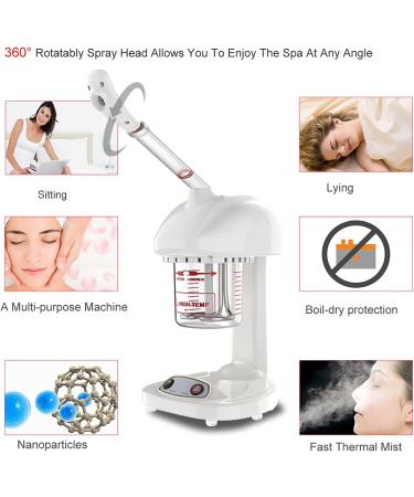 Facial Steamer Advanced Ionic Facial Steamer Spa Skin Care Steaming Treatment Machine for Home and Professional Spa Face Cleaning Moisturizing - Buy Online on GoSupps.com