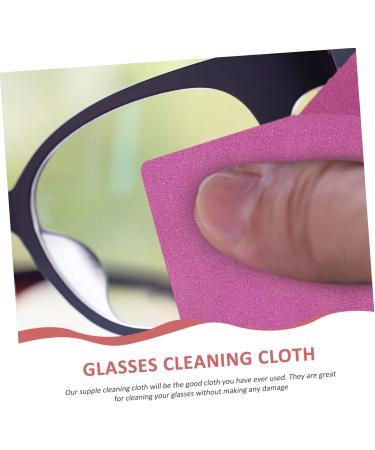 20pcs Purple Glasses Cleaning Cloth - Premium Electronics & Lens Wipes for Glasses TV & Screens - 18x15cm Fiber Cloth - Buy Online on GoSupps.com