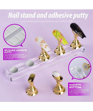 Teenitor 600pcs Clear Coffin Nail Tips Set with Glue, Clipper, Stickers - Long Ballerina False Nails Kit - Buy Online on GoSupps.com