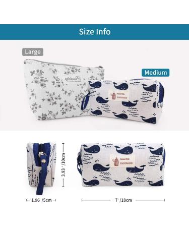ECO Menstrual Liner Pads Pouch | Whale Design | Size M | Sanitary Napkins Bag - Buy Online on GoSupps.com