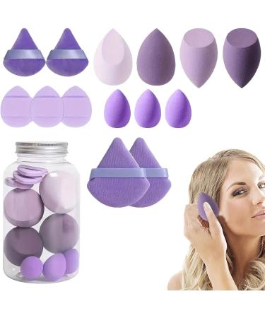 Mxshc Makeup Blender Sponge Set Beauty Set Blender Sponges | Concealer Sponge Facial Makeup Beauty Sponges for Cream Powder Application Purple - Buy Online on GoSupps.com