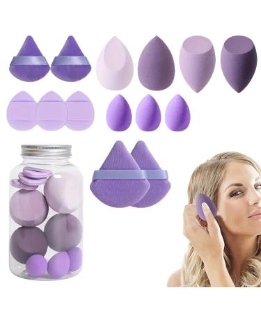 SVCEQZE Makeup Blender Sponge Set Beauty Makeup Sponge Set | Concealer Sponge Facial Makeup Beauty Sponges for Cream Powder Application Purple