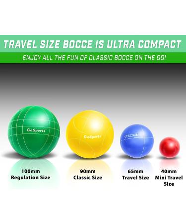 GoSports 65mm Travel Size Mini Bocce Game Set - Portable & Fun for All Ages - Buy Online on GoSupps.com
