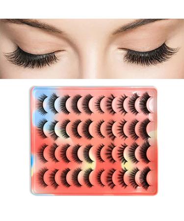 Soft & Light Black 3D False Eyelashes - 40 Pieces | Comfortable Long Lasting Makeup Tools for Daily & Party Use | Ideal for Beginners - Buy Online on GoSupps.com