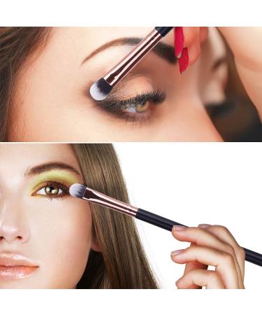 Buy MSQ 12PC Eye Makeup Brush Set - Smoky Eyeshadow & Contour Kit - Soft Hair for Eyeshadow Eyebrow Eyeliner Blending - Perfect Christmas Gift in Rose Gold - Buy Online on GoSupps.com