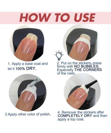 Gel Nail Polish Set - French Manicure Gel Polish White & Nude Nail Polish Set with Top Coat Base Coat Soak Off UV Gel French Manicure Set for Nail Art with French Tips Guides Sticker - Buy Online on GoSupps.com