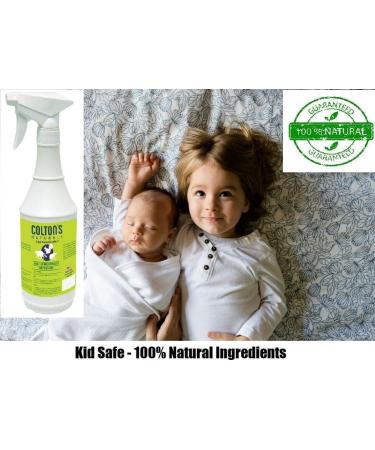 Organic Natural Bug Repellent Spray - Safe Non-Toxic Pest Control for Spiders, Ants, Roaches, Fleas - Cedar Lemongrass Formula - 32oz - Buy Online on GoSupps.com