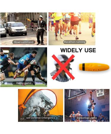 ZHT Electronic Whistle for Coaches, Referee, Teacher - 3 Tones, 3 Voice Levels - Rechargeable Hand Squeeze Whistle with Lanyard - Outdoor Sports, Camping, Safety, Pet Training - Yellow - Buy Online on GoSupps.com