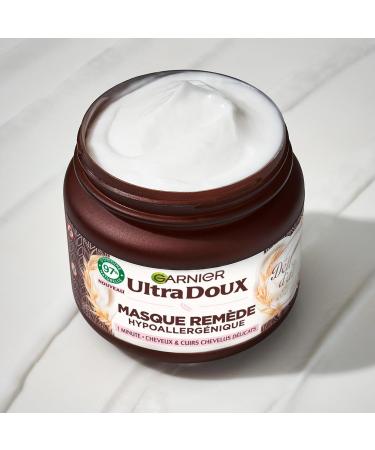 Garnier Ultra Doux - Hydrating & Hypoallergenic Remedy Mask - Oat Milk & Rice Cream - For Delicate Hair & Scalp - Paraben Free - 340 ml - Buy Online on GoSupps.com