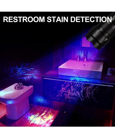 ULTRAFIRE UV Torch 395-405nm Blacklight Ultraviolet Light Single Mode Zoomable UV Flashlight for Pet Stains Urine Resin Curing Currency Scorpion - Buy Online on GoSupps.com