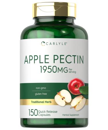 Carlyle Apple Pectin | 1950mg | 150 Capsules | Non-GMO & Gluten Free Herbal Supplement