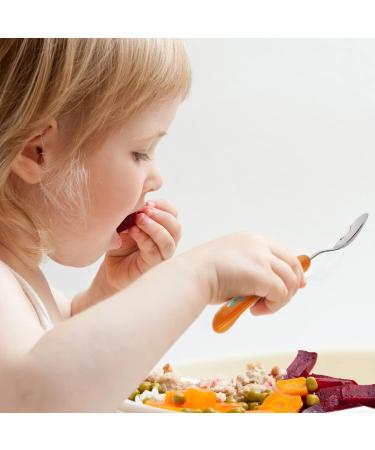 Lehoo Castle Toddler Cutlery Set - 6 Pcs Stainless Steel Kids Knife and Fork Set (Forest Yellow) - Includes 2 Forks, 2 Knives, 2 Spoons - Buy Online on GoSupps.com