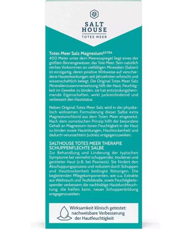 SALTHOUSE Lot de 6 pommades pour la th rapie de la mer morte - Hydratation et soulage les irritations - Sel de mer morte - Magn sium - Test cliniquement (6 x 75 ml) - Buy Online on GoSupps.com