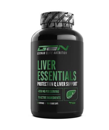 Liver Essentials 180 capsules complexe foie hautement dos avec chardon marie choline NAC artichaut pissenlit schizandra gingembre indol 3 carbinol desmodium rutine vegan