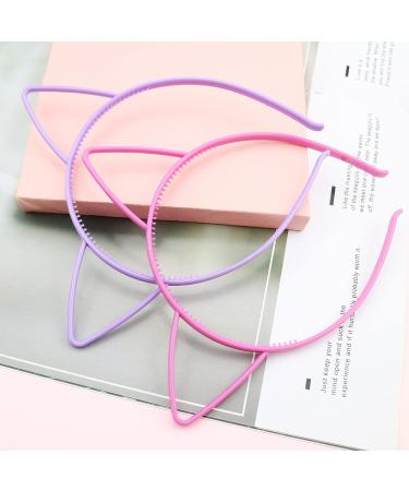 15 Pieces Cat Ears Headband - Plastic Hairbands & Makeup Accessories for Women & Girls | Stylish Party Hair Accessories | International Shipping - Buy Online on GoSupps.com
