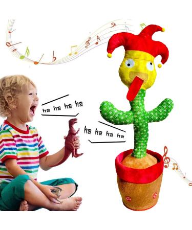 Dancing Cactus Toy - Interactive Plush Singing Cactus Repeats & Dances - USB Rechargeable - Fun Christmas Decor Piece - Buy Online on GoSupps.com