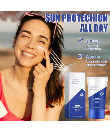 Katslyn Hyaluronic Acid Watery Sun Gel Korean Sunscreen Spf50+ Pa++++ Effectively Protect Against Harmful Uv Rays Hyaluronic Acid Sunscreen Natural Moisturizing Sunscreen Physical Sunscreen 50ml - Buy Online on GoSupps.com
