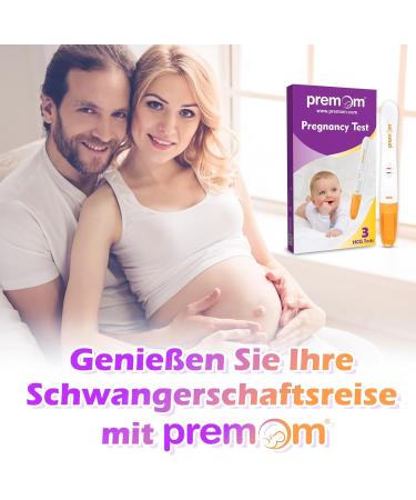 Premom 3x Early Pregnancy Test - Ultra Sensitive 10 MIU/ml HCG Test Kit | Maximum Accuracy - 3 Pack - Buy Online on GoSupps.com