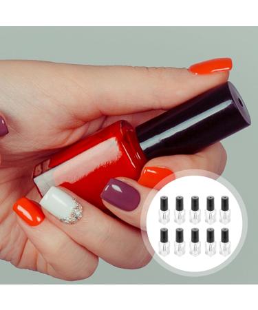  minkissy minkissy Set of 20 Refillable 3ml Square Glass Nail Polish Bottles with Brush Caps for Travel Cosmetics - Buy Online on GoSupps.com
