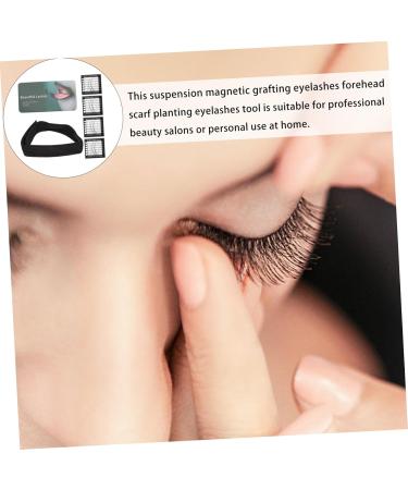 1 Set suspension magnetic turban lash tool magnetic tool Magnetic Eyelash Scarf Magnetic Head Lash Holder Eyelash Holder Pad Headband Magnetic Head Scarf fabric Fake eyelashes tray - Buy Online on GoSupps.com