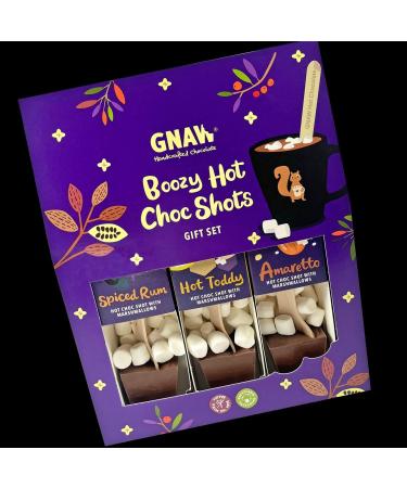 Gnaw Boozy Hot Chocolate Gifts In A Box Hot Chocolate Gift Set With 3 Alcohol-Inspired Flavoured Hot Choc Stirrers Perfect Hot Chocolate Sets For Any Occasion Ideal Adult Hot Chocolate Gift Sets - Buy Online on GoSupps.com
