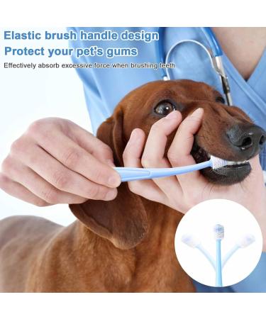 2 Pcs Dog Cat Toothbrush 360 Degree Soft Silicone Pet Toothbrush Small Puppy Kitten Toothbrushes Tiny Soft Dog Toothbrush Cat Dental Care Deep Clean Pet Teeth Cleaning Kit for Dogs Cleaning Mouth - Buy Online on GoSupps.com